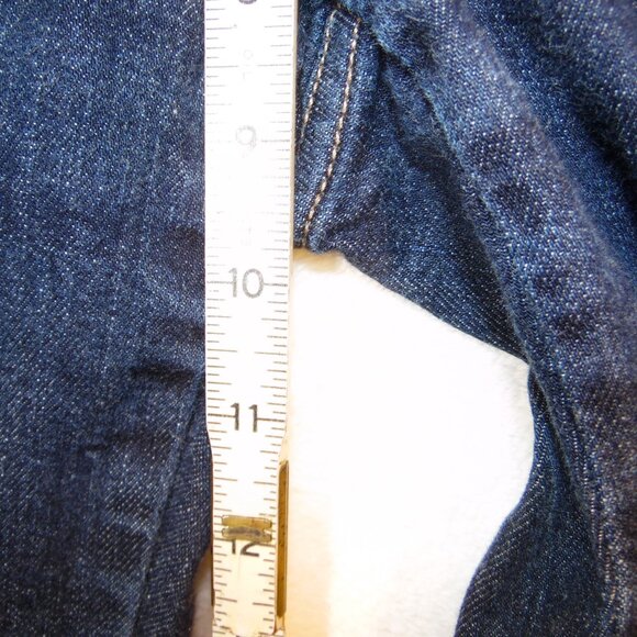 J. Jill Womens Jeans Size 4 Blue Flare Leg Stretch‎ Zip Button Y2K Trendy EUC - Picture 8 of 9